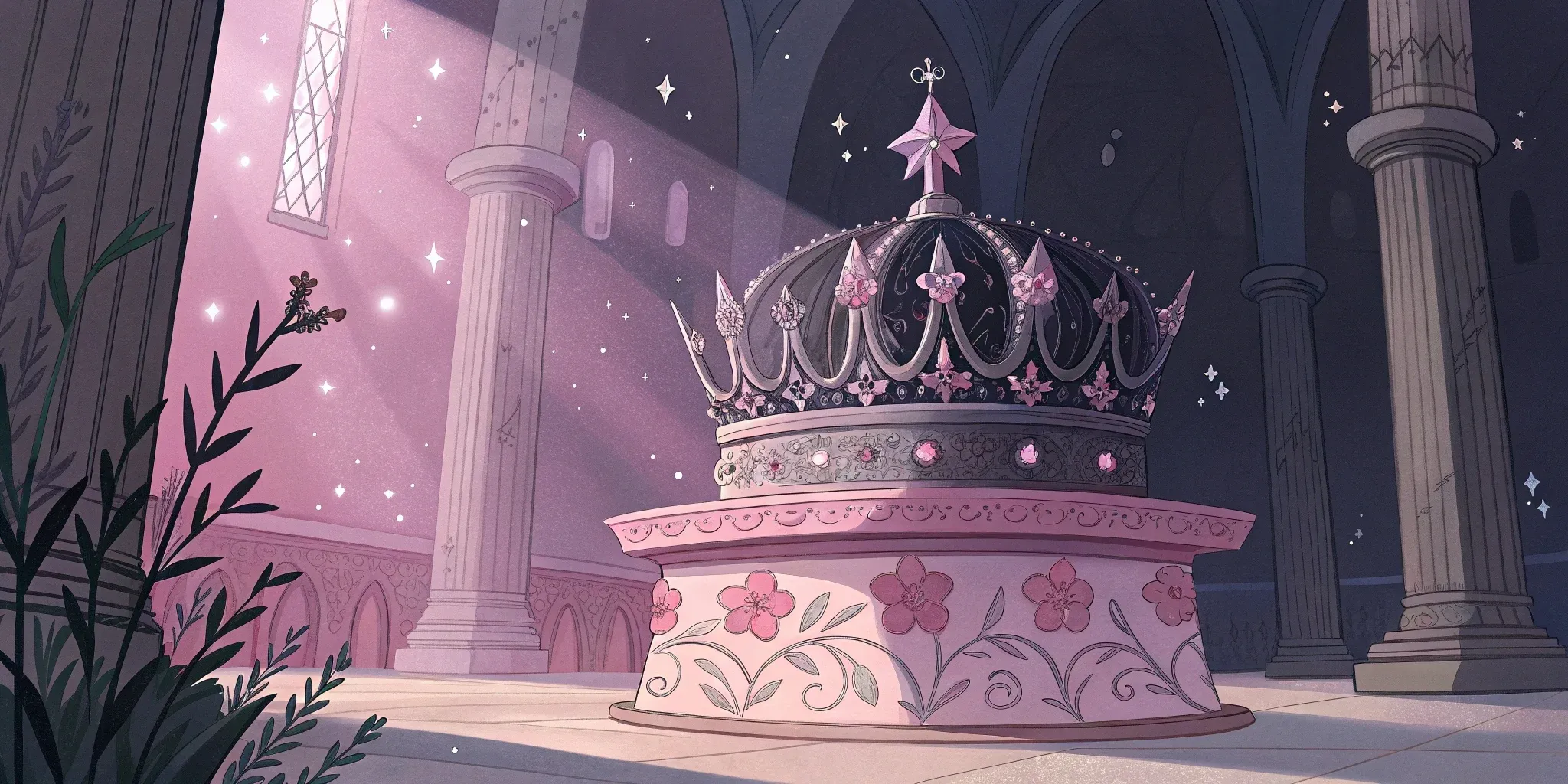The Celestial Crown restored atop a pedestal in the Temple of Dawn