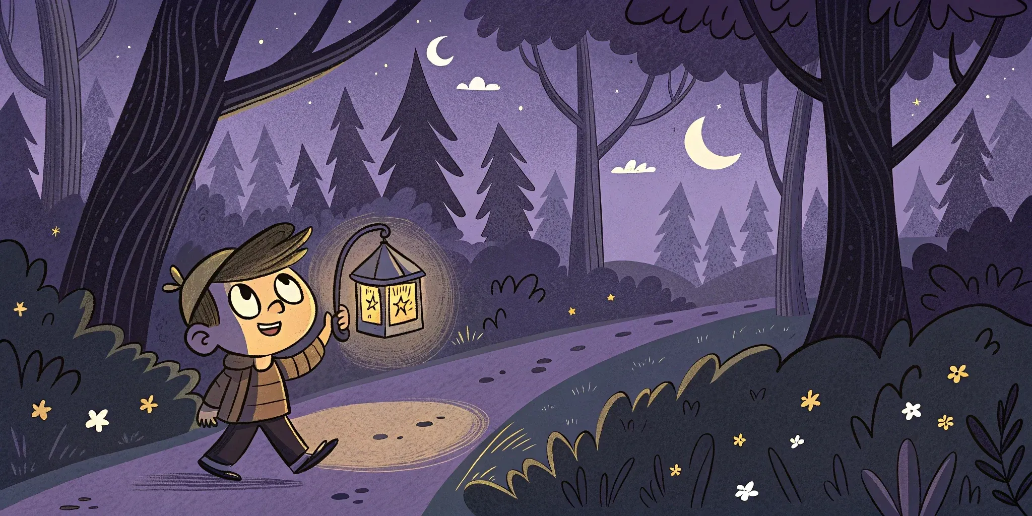 Ben and the Whispering Woods: A Magical Nighttime Adventure